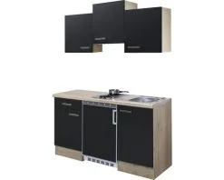 Flex-Well FLEX WELL Minikeuken Met Apparatuur Santo Antraciet Mat 150,5x60 Cm -Spoelbakken Verkoop DV 8 6744343 02 4c DE 20180510095106