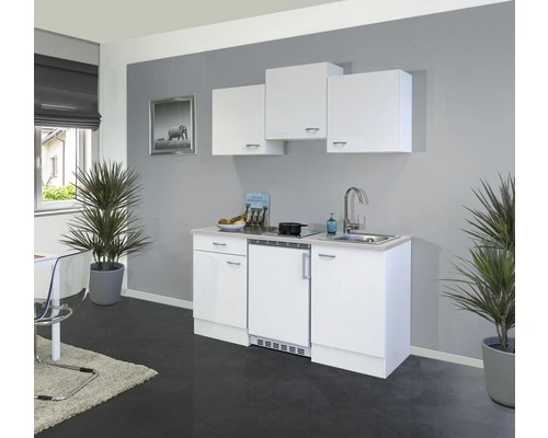 Flex-Well FLEX WELL Minikeuken Met Apparatuur Wito Wit Mat 150,5x60 Cm 1 Flex-Well FLEX WELL Minikeuken Met Apparatuur Wito Wit Mat 150,5x60 Cm