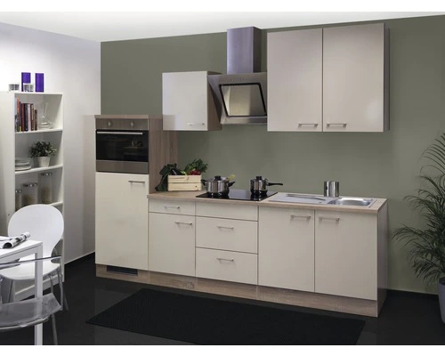 Flex-Well FLEX WELL Keukenblok Met Apparatuur Nepal Kashmir Glanzend 270x60 Cm 1 Flex-Well FLEX WELL Keukenblok Met Apparatuur Nepal Kashmir Glanzend 270x60 Cm