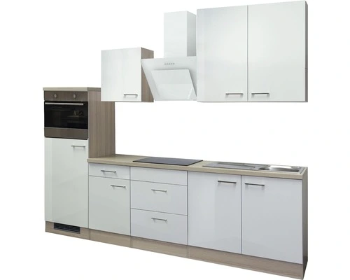 Flex-Well FLEX WELL Keukenblok Met Apparatuur Abaco Parelmoer Glanzend 270x60 Cm 7 Flex-Well FLEX WELL Keukenblok Met Apparatuur Abaco Parelmoer Glanzend 270x60 Cm - Afbeelding 7