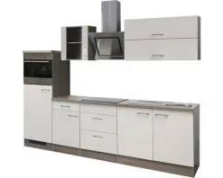 Flex-Well FLEX WELL Keukenblok Met Apparatuur Eico Magnoliawit Mat 270x60 Cm -Spoelbakken Verkoop DV 8 6788698 02 4c DE 20180721211655