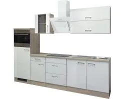 Flex-Well FLEX WELL Keukenblok Met Apparatuur Abaco Parelmoer Glanzend 270x60 Cm -Spoelbakken Verkoop DV 8 6788704 02 4c DE 20180721211655