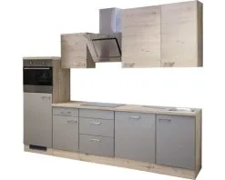 Flex-Well FLEX WELL Keukenblok Met Apparatuur Riva Kwartsiet Cubaniet En San Remo Eiken Licht Mat 280x60 Cm -Spoelbakken Verkoop DV 8 6788710 02 4c DE 20180721211655