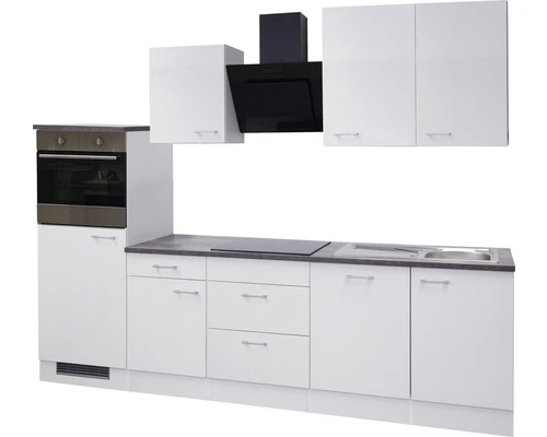 Flex-Well FLEX WELL Keukenblok Met Apparatuur Lucca Wit Mat 280x60 Cm 9 Flex-Well FLEX WELL Keukenblok Met Apparatuur Lucca Wit Mat 280x60 Cm - Afbeelding 9