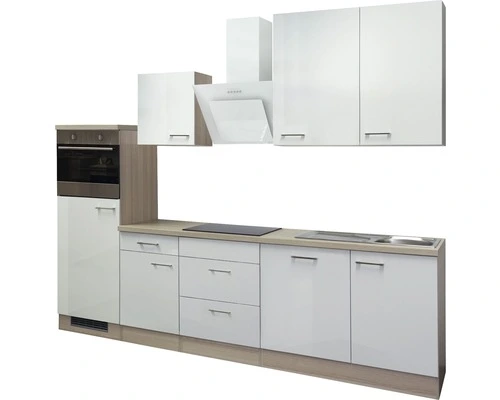 Flex-Well FLEX WELL Keukenblok Met Apparatuur Abaco Parelmoer Glanzend 280x60 Cm 9 Flex-Well FLEX WELL Keukenblok Met Apparatuur Abaco Parelmoer Glanzend 280x60 Cm - Afbeelding 9