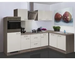 Flex-Well FLEX WELL Hoekkeuken Met Apparatuur Eico Magnoliawit Mat 280x170 Cm