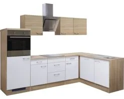 Flex-Well FLEX WELL Hoekkeuken Met Apparatuur Samoa Wit En Sonoma Eiken Mat 280x170 Cm 24 Flex-Well FLEX WELL Hoekkeuken Met Apparatuur Samoa Wit En Sonoma Eiken Mat 280x170 Cm -Spoelbakken Verkoop DV 8 6788721 02 4c DE 20180721211655