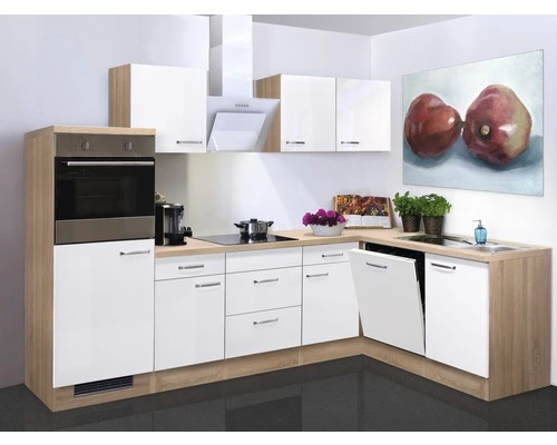 Flex-Well FLEX WELL Hoekkeuken Met Apparatuur Valero Wit Hoogglans 280x170 Cm 1 Flex-Well FLEX WELL Hoekkeuken Met Apparatuur Valero Wit Hoogglans 280x170 Cm