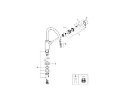 GROHE QUICKFIX GROHE Keukenkraan Feel 32670002 Chroom 9 GROHE QUICKFIX GROHE Keukenkraan Feel 32670002 Chroom -Spoelbakken Verkoop DV 8 6840885 02 4c NL 20190411144658