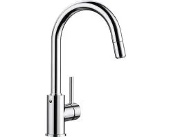 Spoelbakken Verkoop 24 BLANCO Keukenkraan Met Uittrekbare Handdouche Mida-S Chroom