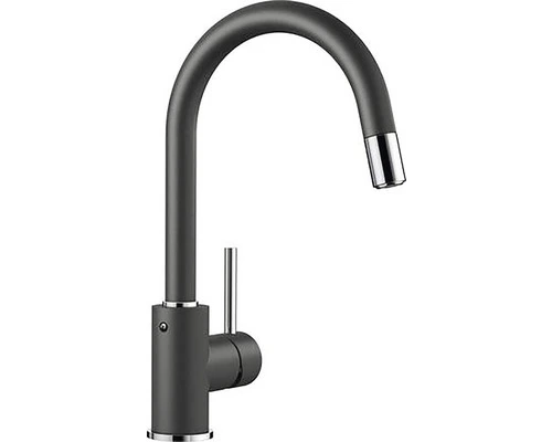 BLANCO Keukenkraan Met Uittrekbare Handdouche Mida-S Antraciet 1 BLANCO Keukenkraan Met Uittrekbare Handdouche Mida-S Antraciet