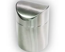 PICCANTE Prullenbakje Met Tuimeldeksel Mat Chroom 1 L