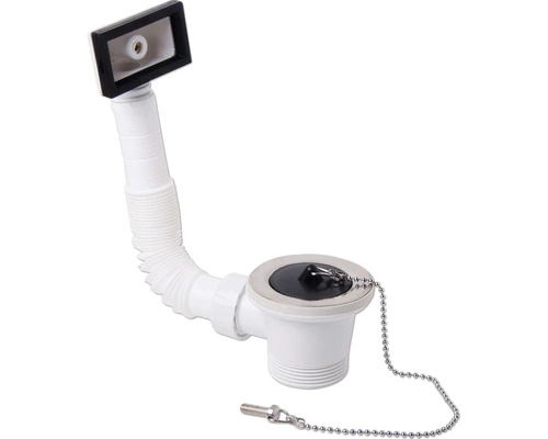 Spoelbakafvoer En Overloop Met Plug En Ketting 1 Spoelbakafvoer En Overloop Met Plug En Ketting