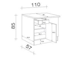 Flex-Well FLEX WELL Hoekonderkast Ischia Nano Beuken 110x60x85 Cm -Spoelbakken Verkoop DV 8 8241249 04 4c DE 20220118134654 2