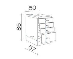 Flex-Well FLEX WELL Onderkast Samoa Wit 50x60x85 Cm -Spoelbakken Verkoop DV 8 8241251 03 4c DE 20220118134654