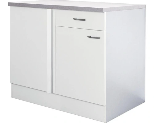 Flex-Well FLEX WELL Hoekonderkast Palmaria Wito Wit 110x60x85 Cm 1 Flex-Well FLEX WELL Hoekonderkast Palmaria Wito Wit 110x60x85 Cm