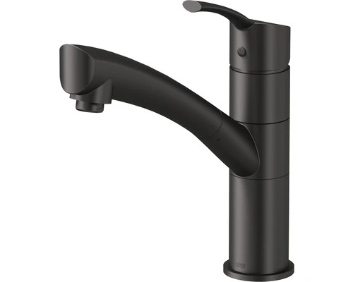 LENZ Keukenkraan Nexo Met Uittrekbare Handdouche Mat Zwart 1 LENZ Keukenkraan Nexo Met Uittrekbare Handdouche Mat Zwart