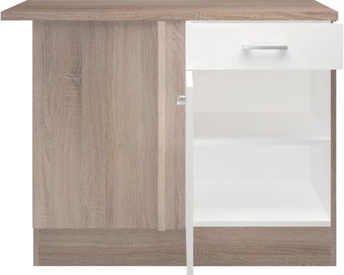 Flex-Well FLEX WELL Hoekonderkast Samoa Wit 110x60x85 Cm 2 Flex-Well FLEX WELL Hoekonderkast Samoa Wit 110x60x85 Cm - Afbeelding 2