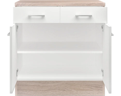 Flex-Well FLEX WELL Onderkast Samoa Wit 80x60x85 Cm 3 Flex-Well FLEX WELL Onderkast Samoa Wit 80x60x85 Cm - Afbeelding 3