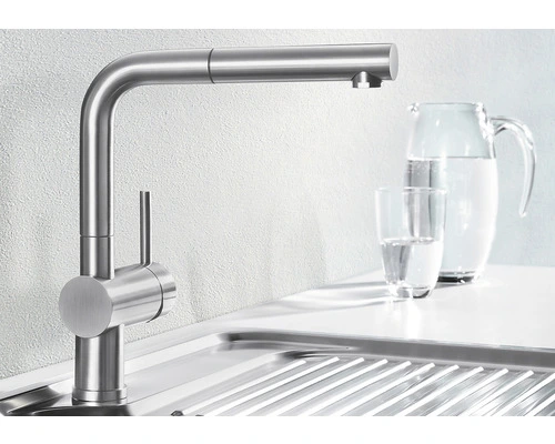 BLANCO Keukenkraan Met Uittrekbare Handdouche Linus-S Chroom 2 BLANCO Keukenkraan Met Uittrekbare Handdouche Linus-S Chroom - Afbeelding 2