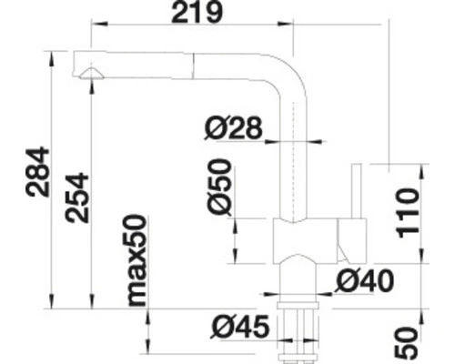 BLANCO Keukenkraan Met Uittrekbare Handdouche Linus-S Chroom 4 BLANCO Keukenkraan Met Uittrekbare Handdouche Linus-S Chroom - Afbeelding 4