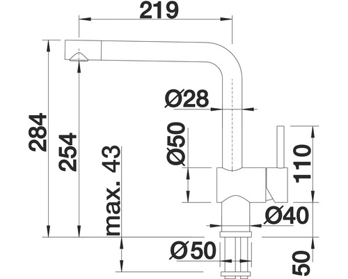BLANCO Keukenkraan Linus-F Chroom 3 BLANCO Keukenkraan Linus-F Chroom - Afbeelding 3