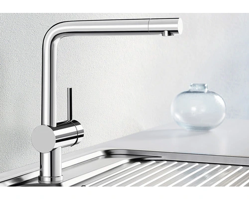 BLANCO Keukenkraan Linus-S Chroom 2 BLANCO Keukenkraan Linus-S Chroom - Afbeelding 2