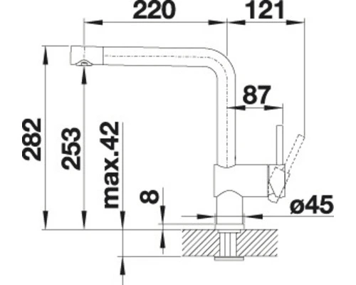 BLANCO Keukenkraan Linus-S Chroom 4 BLANCO Keukenkraan Linus-S Chroom - Afbeelding 4
