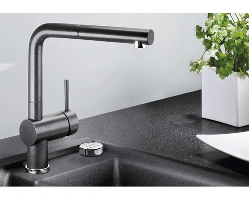 BLANCO Keukenkraan Met Uittrekbare Handdouche Linus-S Tartufo 2 BLANCO Keukenkraan Met Uittrekbare Handdouche Linus-S Tartufo - Afbeelding 2