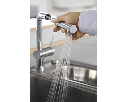 BLANCO Keukenkraan Met Uittrekbare Handdouche Linus-S Vario Chroom 4 BLANCO Keukenkraan Met Uittrekbare Handdouche Linus-S Vario Chroom - Afbeelding 4