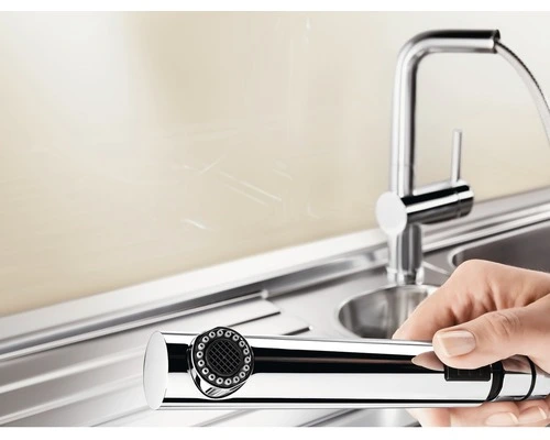 BLANCO Keukenkraan Met Uittrekbare Handdouche Linus-S Vario Chroom 5 BLANCO Keukenkraan Met Uittrekbare Handdouche Linus-S Vario Chroom - Afbeelding 5